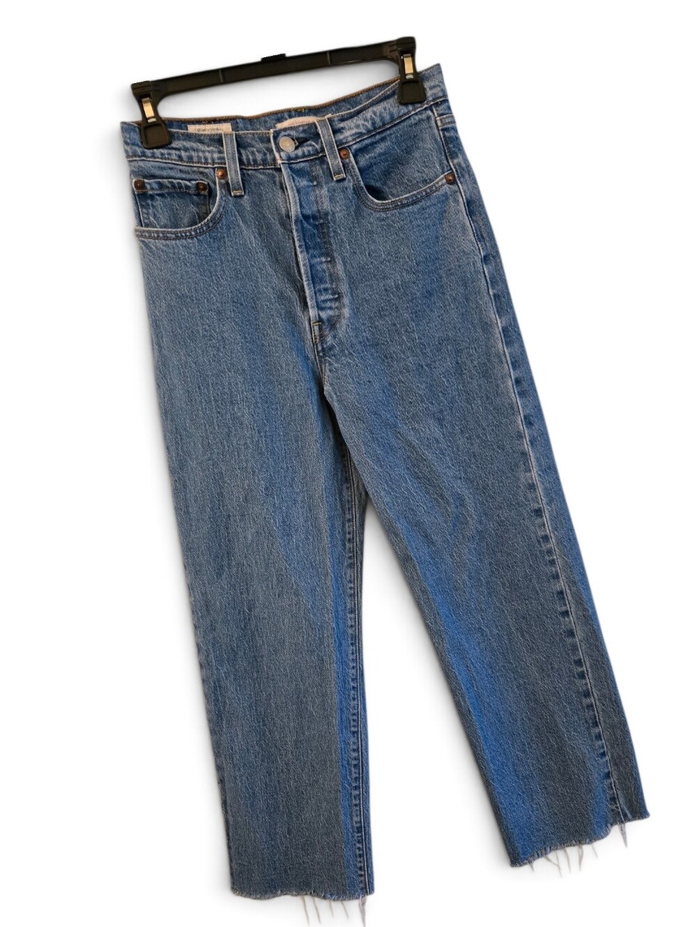 Levis Jeans Straight Leg Ribcage Ankle Length 🎃 RETAIL $110- - Picture 4 of 11